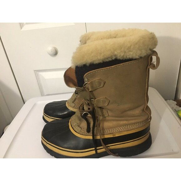 Sorel Kaufman Caribou Canada Winter Snow Boots‎ Men's Size 8 - Picture 1 of 11